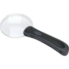 Magnifiers & Loupes Carson LED Lighted 2X Power RimFree Round Magnifier with Soft Pouch RM-95