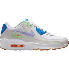 Children's Shoes Nike Air Max 90 LTR GS - White/Phantom/Photo Blue/Purple Pulse