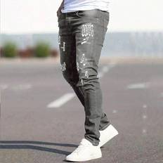 Shein Mens Ripped Slim Fit Casual Jeans