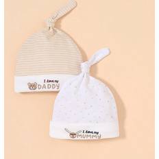 Beanies Children's Clothing Shein pcs Love Mom Dad Rabbit Bear Valentines Day Embroidered Print Soft Newborn Baby Hat Cute Unisex Infant Beanie Cap Gift