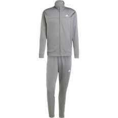 Adidas Men's Sportswear Small Logo Tricot Colorblock Track Suit - Grey Four/Grey Two