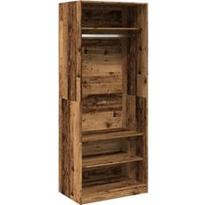 Marron Armoires vidaXL 3307700 Antique Wood Armoire 80x200cm