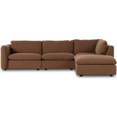 AllModern Margorie Brown Sofa 112.8" 5pcs 5 Seater