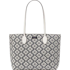 Grey Totes & Shopping Bags Kate Spade Flower Jacquard Bleecker Large Tote - Charcoal Grey Multi