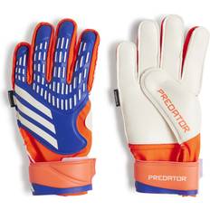 Adidas 7 Goalkeeper Gloves adidas Youth Predator Match Fingersave Goalkeeper Gloves, 5, Blue/Red/White