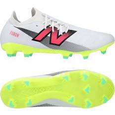 New Balance Unisexe Chaussures de football New Balance Furon V7 Destroy Fg Hvid/lilla/neon Græs Fg