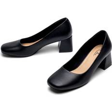 Pumps Clou Svarta Mel Pumps Elegant
