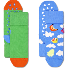 Happy Socks Kids Cloudy Fruit Grip - Blue/Orange/Dark Pink