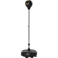 Punching Bag with Stand, Free Standing Boxing Bag Set, Speed Bag with Adjustable Height for Teens & Adults, Black, Gold