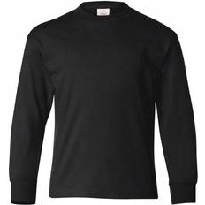 T-shirts Shein Hanes Authentic Youth Long Sleeve TShirt Black