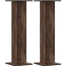 vidaXL Højtalerstativer 2 Stk 30 x 30 x 95 cm Konstrueret Træ Brun Egetræ