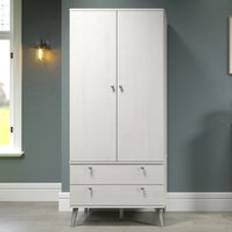 Alessia 2 Door 2 - White Wardrobe