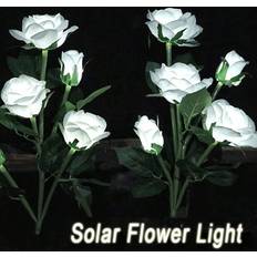 PVC Garden Ornaments Shein Solar Garden Lights Outdoor DecorWaterproof Solar Simulated Flower