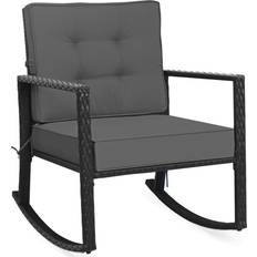 Costway Outdoor Wicker Rocking Chair