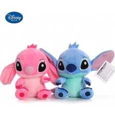 Shein cm Disney Lilo Stitch Plush Stuffed Doll Pendant Pink Blue Birthday Gift Toy