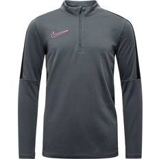 Mädchen - Polyester Basisschicht Nike Older Kid's Dri-FIT Academy23 Football Drill Top - Iron Grey/Black/Sunset Pulse (DX5470-069)