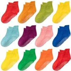 Shein Pairs Non Slip Toddler Socks Infant Baby Kids Grip Socks For Boy Girls Anti Skid Ankle Socks For 0-5 Year Children