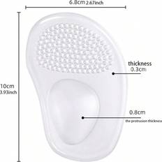 Paar Ballenpolster Einlagen für Damen Schuhe, Anti-Rutsch-Silikon Fußschmerzen Linderung Einlagen für High Heels Sandalen Gel Schuheinlagen