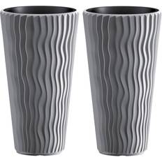 Pots, Plants & Cultivation UrbnLiving Stone Stunning Sandy Slim Large Plant Pot Flower