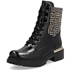 Rieker 36 ½ Kängor & Boots Rieker Ankelstövlar för kvinnor 72607, storlek:42, Färg:svart