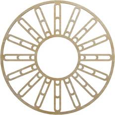 Moulding & Millwork Ekena Millwork 7 1/4 ID 1/4 T Hale Wood Pierced Ceiling Medallion Birch