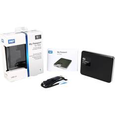 Western Digital Wd 1tb my passport for mac wdbjbs0010bsl-nesn usb 3.0 portable black 5.44 oz