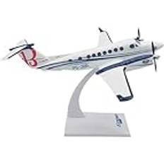 20 cm 1/95 skala King-350i Affärsflygplan modell flygplan modell jet samlarobjekt formgjuten plan modell för samling gåva prydnad