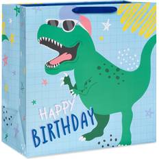 Wrapping Paper & Gift Wrapping Supplies Spritz Retro Dino Kids' Square Gift Bag