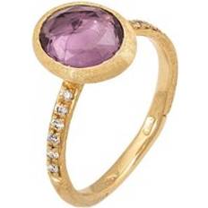 Marco Bicego Jaipur 18ct Yellow Gold Amethyst Diamond Ring O