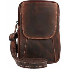 Jack Kinsky Tasche, kleine Umhängetasche, Handytas, Braun, 0 l