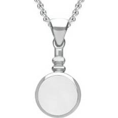 Jewellery C. W. Sellors Sterling Silver Bauxite Bottle Top Necklace Silver