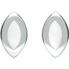 Jewellery C. W. Sellors Sterling Silver Bauxite Framed Marquise Stud Earrings