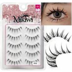 Makeup Shein 5 Pairs Comic Wet Look Eyelashes With Transparent Stem Fairy Manga Style False Eyelashes
