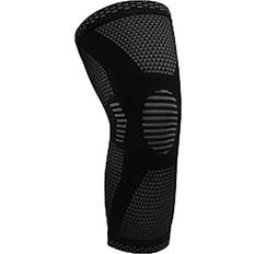 Health Luxury Living 3D Mesh Compression Knee Sleeve Support with Silicone Grip Black Medium