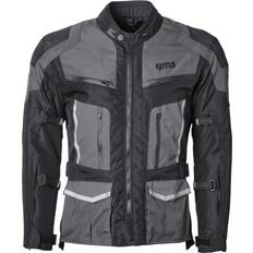 Grigio Giacche da moto GMS Tigris impermeabile Moto Tessile Giacca, nero-grigio, dimensione per uomo