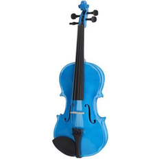 Cheap Violins Ubesgoo High Quality 4/4 Full Size Blue Acoustic Violin w/ Case Bow Rosin for Sudents