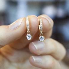 Children Earrings Shein Pair Children Cubic Zirconia Fashion Drop Earrings For Girls Gifts For Daily Decoration