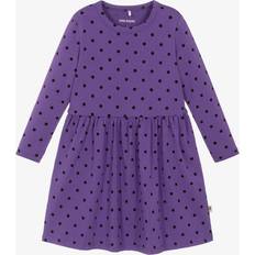 Mini Rodini Dresses Children's Clothing Mini Rodini Girls Purple Organic Cotton Polka Dot Dress 18-36 month