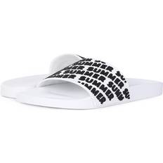 Slides Shein GymChoice Summer Letter Embossed Slides Slip On Indoor Shower Slippers Rubber Beach Sandals for Women