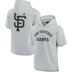 San Francisco Giants Jackets & Sweaters Fanatics Unisex Fanatics Gray San Francisco Giants Elements Super Soft Fleece Short Sleeve Pullover Hoodie