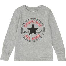 Escote Redondo Camisas Converse Camiseta - Gris/Rojo/Negro