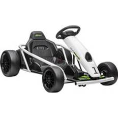 Drift go kart Homcom 24V Electric Go Kart for Kids, Drift Ride-On Racing Go Kart with 2 Speeds, for Boys Girls Aged 8-12 Years Old, White