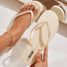 Flip-Flops Shein Flat IndoorOutdoorBeach Flip Flops With Star Print For Summer