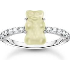 Thomas Sabo x HARIBO Mini White Goldbear White Zirconia Jewellery Sterling Silver