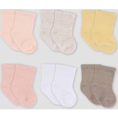 Underwear Gerber Baby 6pk Wiggle Proof Socks Pink 6-12M