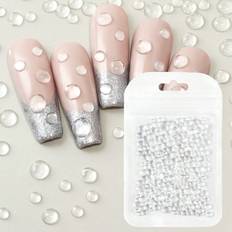 Nail Decoration & Nail Stickers Shein Semi-Circular Water Droplets Nail Charms Clear 300-pack