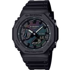 Casio G-Shock Armbandsur Casio G-Shock Rainbow Brick Wall Edition GA-2100RW-1AER Svart analog-digital-mix