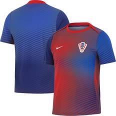 Jalkapallo T-paidat Nike Croatia Academy Pro Men's Dri-FIT Football Short-Sleeve Top Blue Polyester