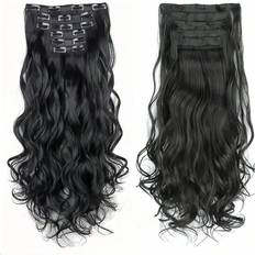Black Hair Wefts Shein Synthetic Inch Long Curly Fiber