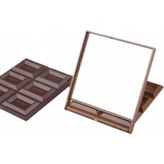 Cheap Makeup Mirrors Shein pc Chocolate Shaped Creative Portable Folding Makeup Mirror With Compartments